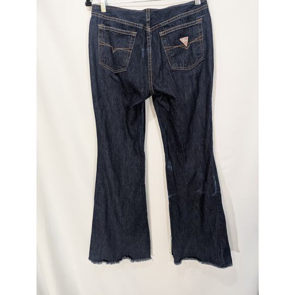 Vintage Y2K Guess USA Bootcut Jeans Style 13195 Size 31 Made in USA Side Slit - Picture 2 of 10